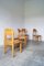 Brutalist Pine Wood Dining Chairs attributed to Rainer Daumiller for Hirtshals Savvaerk, Set of 6 4