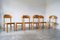 Brutalist Pine Wood Dining Chairs attributed to Rainer Daumiller for Hirtshals Savvaerk, Set of 6 2