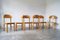 Brutalist Pine Wood Dining Chairs attributed to Rainer Daumiller for Hirtshals Savvaerk, Set of 6, Image 2