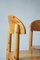 Brutalist Pine Wood Dining Chairs attributed to Rainer Daumiller for Hirtshals Savvaerk, Set of 6 5