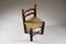 Wooden Chairs and Pailluated Seats attributed to Charles Dudouyt, France, 1950s, Set of 8, Image 4
