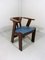 Brutalist Oak and Leather Desk Chair, 1970s 10