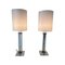 Table Lamps in Murano Glass and Chrome with White Lampshade, 2000s, Set of 2 12