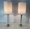 Table Lamps in Murano Glass and Chrome with White Lampshade, 2000s, Set of 2, Image 2