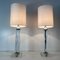 Table Lamps in Murano Glass and Chrome with White Lampshade, 2000s, Set of 2, Image 3