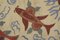 Vintage Folk Art Silk Fish Motifs Suzani Tapestry, Uzbekistan 7