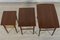 Dänische Mid-Century Satztische aus Teak, 1960er, 3er Set 10