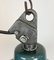 Industrial Green Enamel Factory Lamp with Cast Iron Top, 1960s 5