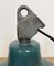 Industrial Green Enamel Factory Lamp with Cast Iron Top, 1960s 12