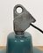 Industrial Green Enamel Factory Lamp with Cast Iron Top, 1960s, Image 12