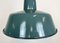 Industrial Green Enamel Factory Lamp with Cast Iron Top, 1960s, Image 4
