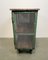 Industrial Iron Cabinet with Mesh Doors on Wheels, 1960s 20