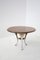 Viktorianischer englischer Tisch aus weißem Gusseisen mit Holzgestell 9