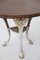 Victorian English White and Wood Cast Iron Table 10