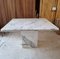 Square Dining Table in Carrara Marble, 1980s 5