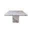 Square Dining Table in Carrara Marble, 1980s 1