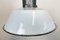 Industrial White Enamel Industrial Lamp with Cast Aluminium Top from Eow, 1950s 4