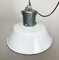 Industrial White Enamel Industrial Lamp with Cast Aluminium Top from Eow, 1950s 5