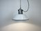 Industrial White Enamel Industrial Lamp with Cast Aluminium Top from Eow, 1950s 8