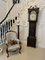 Antique George III Oak Carved Moon Phase Longcase Clock, 1800s 2