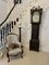 Antique George III Oak Carved Moon Phase Longcase Clock, 1800s, Image 2