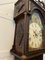 Antique George III Oak Carved Moon Phase Longcase Clock, 1800s 22