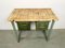 Green Industrial Worktable with Two Iron Drawers, 1960s 3