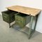 Green Industrial Worktable with Two Iron Drawers, 1960s, Image 17