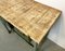 Green Industrial Worktable with Two Iron Drawers, 1960s 6