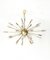 24-Light Sputnik Chandelier in Brass from Stilnovo, 1950s 1