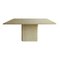 Vintage Dining Table in Travertine, 1970s, Image 1