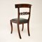 Antique Regency Wood and Leather Dining Chairs, Set of 6 7