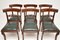 Antique Regency Wood and Leather Dining Chairs, Set of 6 8