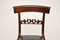 Antique Regency Wood and Leather Dining Chairs, Set of 6 6