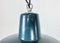 Industrial Blue Enamel Factory Pendant Lamp, 1960s, Image 6