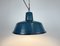 Industrial Blue Enamel Factory Pendant Lamp, 1960s 10