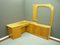 Anthroposophical Furniture Installation with Desk by Felix Kayser for Schiller Möbel Stuttgart Bad-Cannstatt, 1940s, Set of 3 1