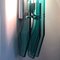 Large Italian Wall Light in Emerald Green from Cristal Art, 1970s, Image 7