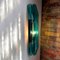Large Italian Wall Light in Emerald Green from Cristal Art, 1970s, Image 6