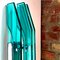 Large Italian Wall Light in Emerald Green from Cristal Art, 1970s, Image 11