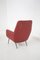 Vintage Sessel aus rotem Leder mit Messingfüßen, 1970er, 2er Set 8