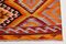 Pumpkin Orange Wool on Cotton Kilim Rug, 1961, Image 12