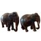 Hand Carved Elephants, 1960s 1
