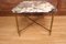 Vintage Coffee Table with Gilt Bronze Rings, 1960s 8
