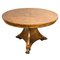 Antiker runder Tisch aus Birke, 1890er 1
