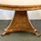 Antique Circular Table in Birch, 1890s 5