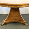 Antique Circular Table in Birch, 1890s, Image 5