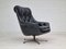 Fauteuil Pivotant Vintage en Cuir, Danemark, 1970s 19