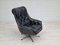 Fauteuil Pivotant Vintage en Cuir, Danemark, 1970s 15