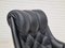 Vintage Danish Swivel Leather Armchair, 1970s, Image 4